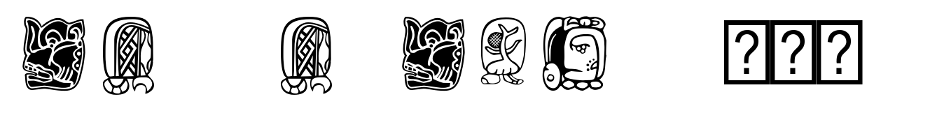 Maya Month Glyphs